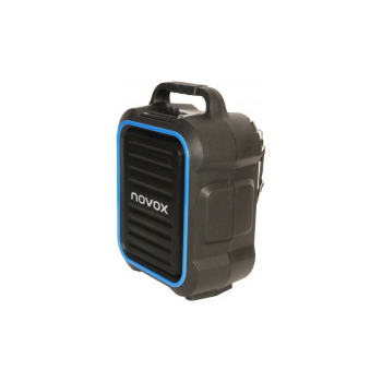 Novox Mobilite Blue - kolumna aktywna USB/MP3/BT, akumulator, mikrofon bezprzewodowy